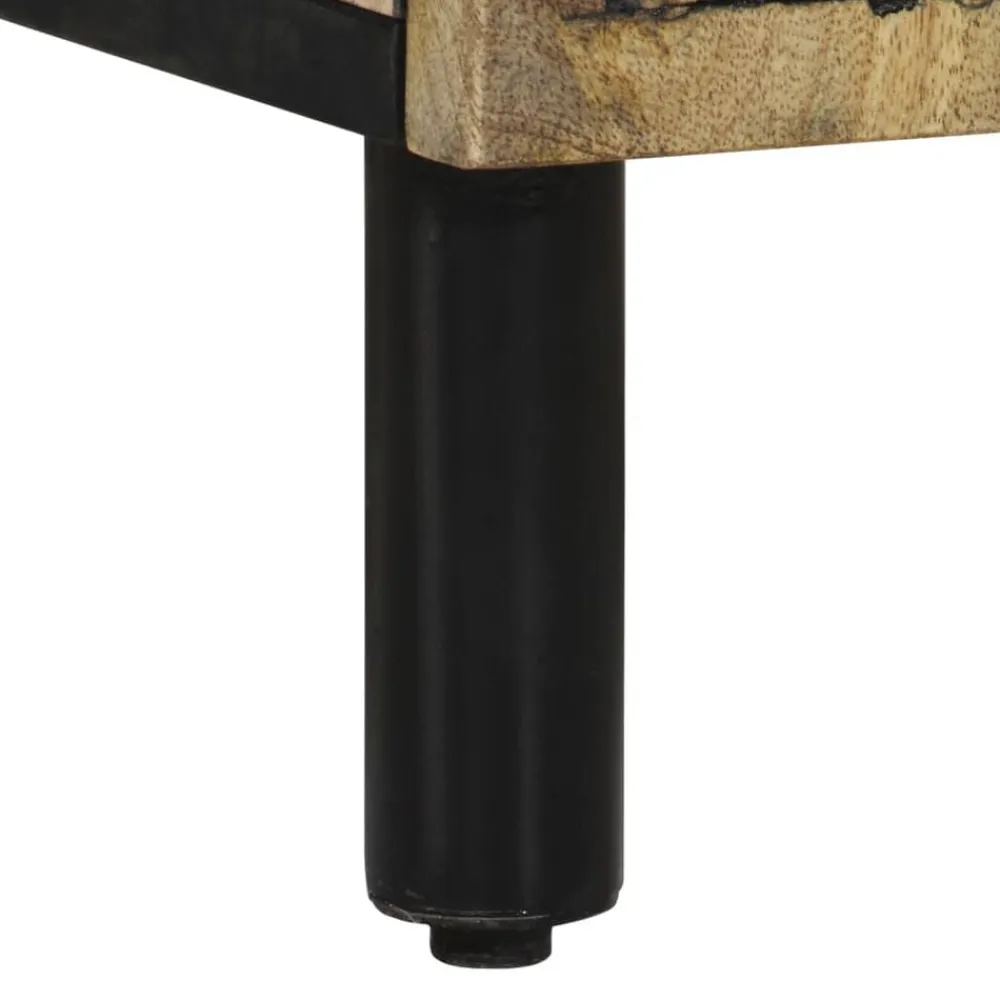 vidaXL Conjunto de muebles de baño 2 piezas madera maciza de mango Discount