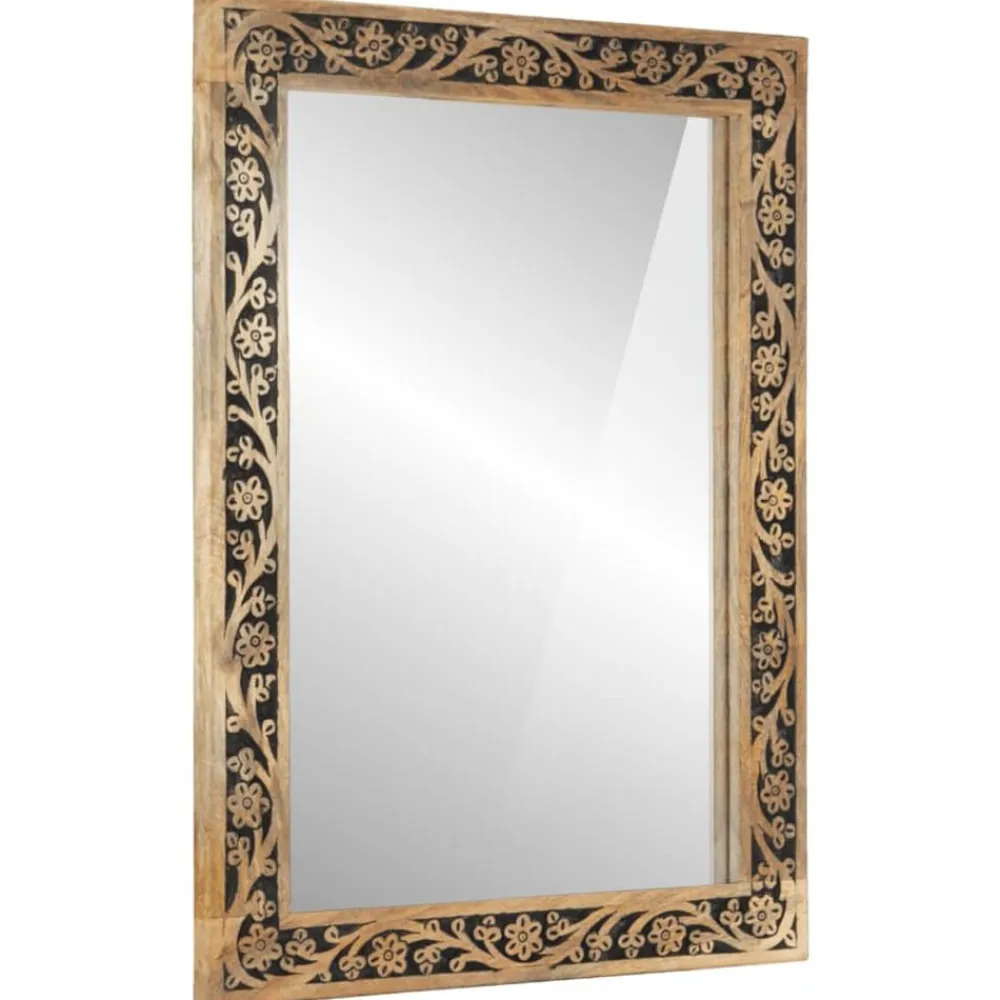 vidaXL Conjunto de muebles de baño 2 piezas madera maciza de mango Discount