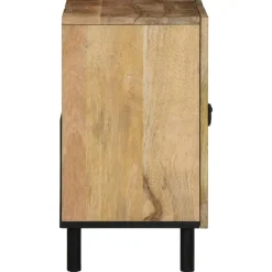 vidaXL Conjunto de muebles de baño 2 piezas madera maciza de mango Discount
