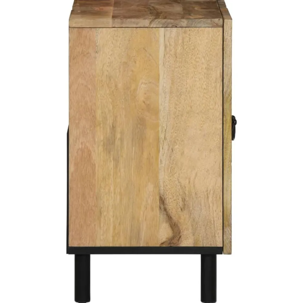 vidaXL Conjunto de muebles de baño 2 piezas madera maciza de mango Discount