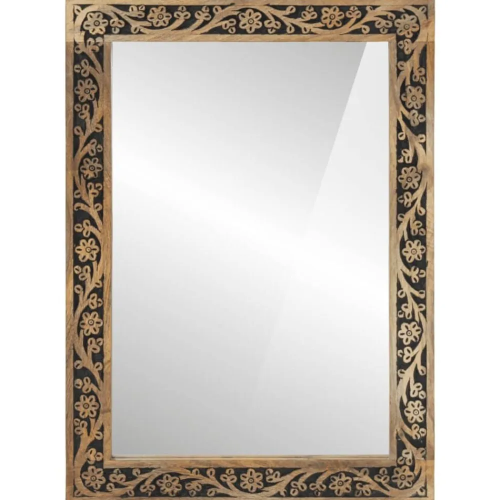 vidaXL Conjunto de muebles de baño 2 piezas madera maciza de mango Discount