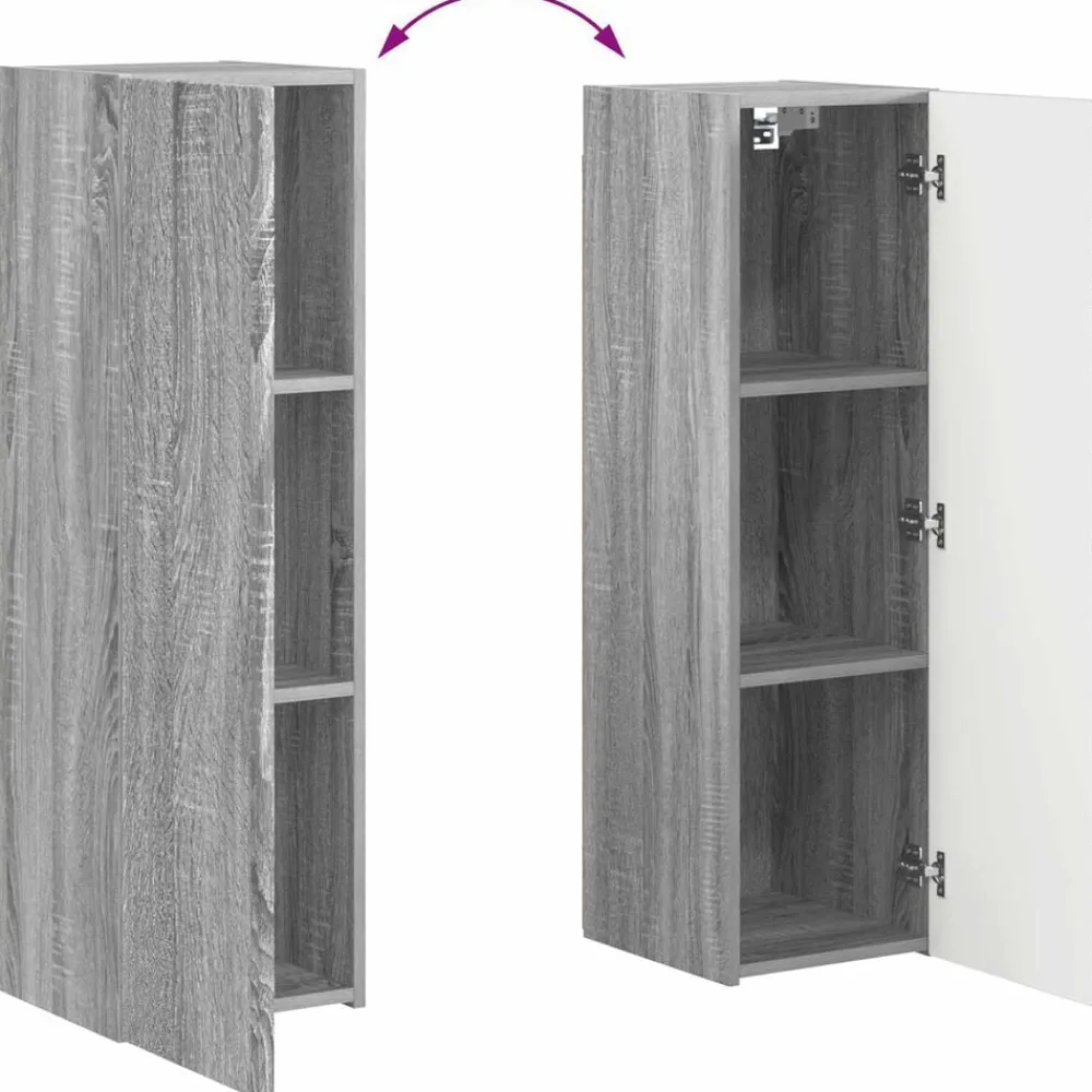 vidaXL Muebles Tv-Conjunto de mueble de TV 4 pcs Madera de ingeniería