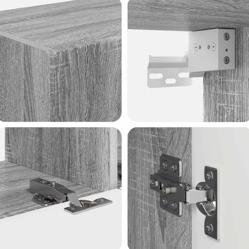vidaXL Muebles Tv-Conjunto de mueble de TV 4 pcs Madera de ingeniería
