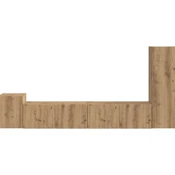 vidaXL Conjunto de mueble de TV 3 pcs Roble artesanal Roble artisan Online