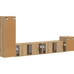 vidaXL Conjunto de mueble de TV 3 pcs Roble artesanal Roble artisan Online