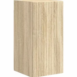 vidaXL Conjunto de mueble de TV Montaje en la pared 5 pcs Roble Sonoma Discount