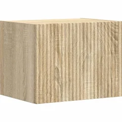 vidaXL Conjunto de mueble de TV Montaje en la pared 5 pcs Roble Sonoma Discount