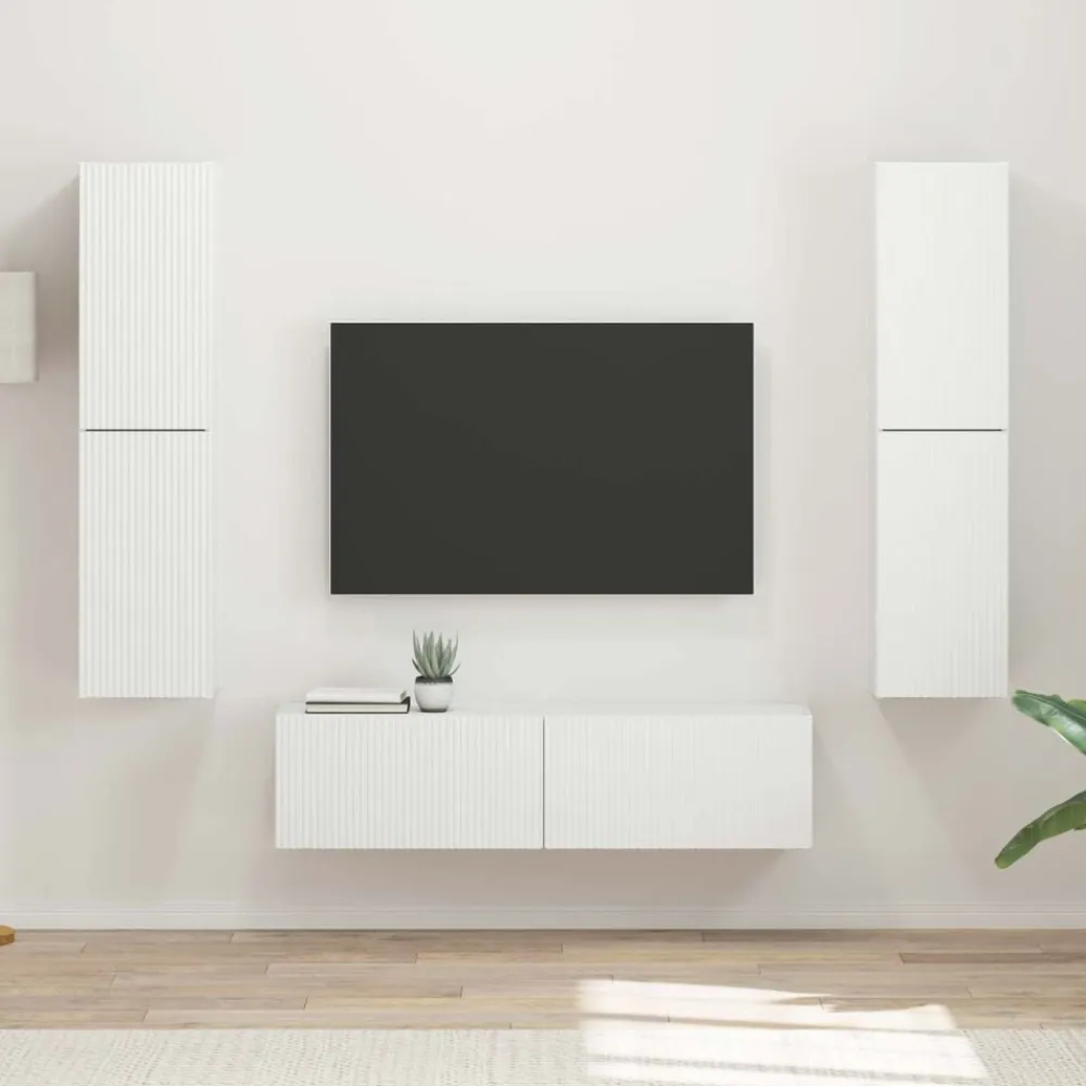 vidaXL Muebles Tv-Conjunto de mueble de TV 6 pcs Madera de ingeniería