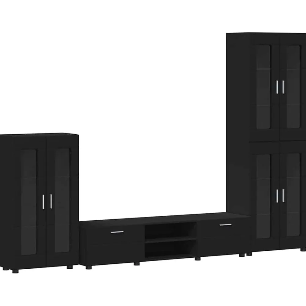 vidaXL Conjuntos De Muebles-Conjunto de mueble de TV FLORIN Madera de ingeniería