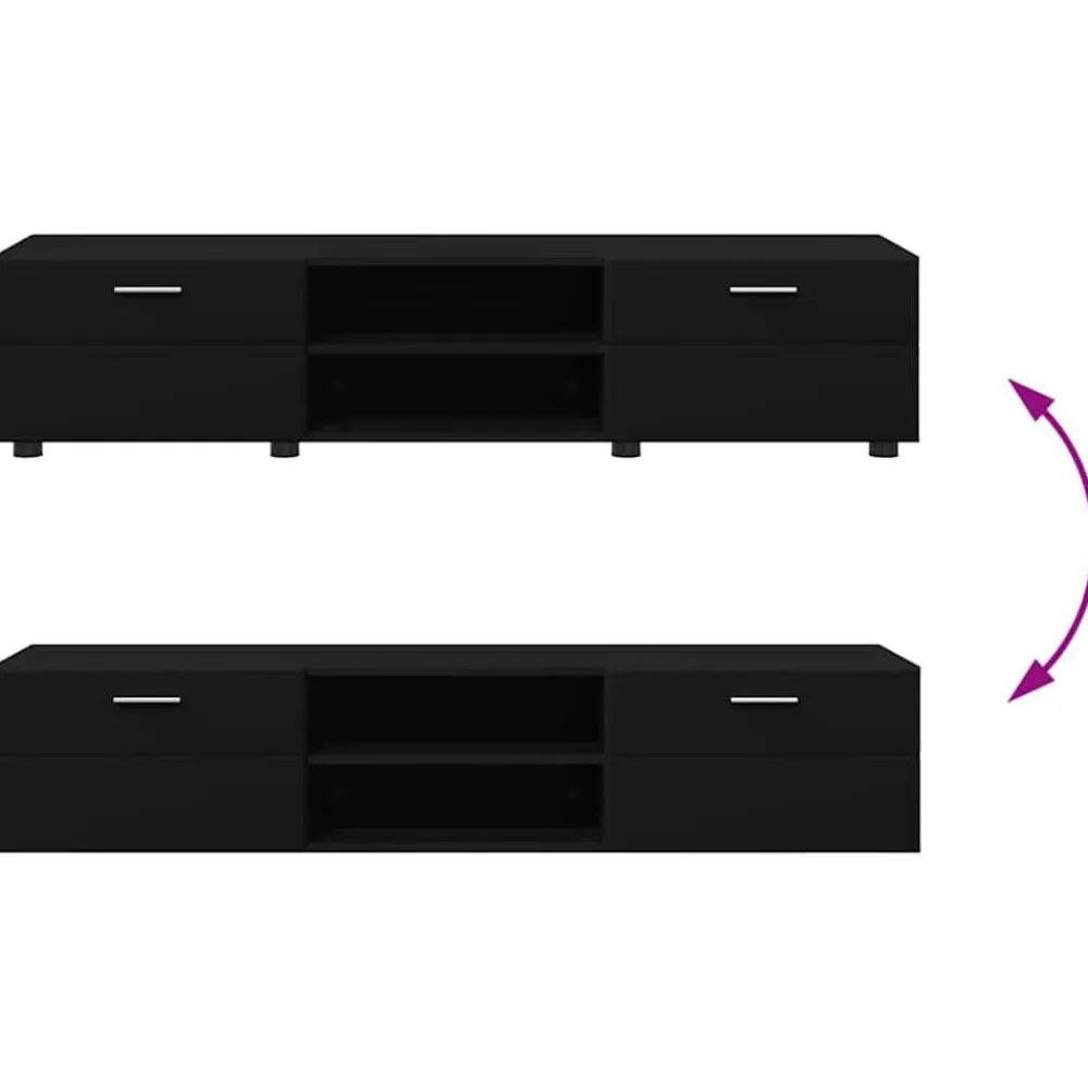 vidaXL Conjuntos De Muebles-Conjunto de mueble de TV FLORIN Madera de ingeniería