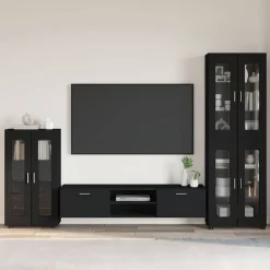 vidaXL Conjuntos De Muebles-Conjunto de mueble de TV FLORIN Madera de ingeniería