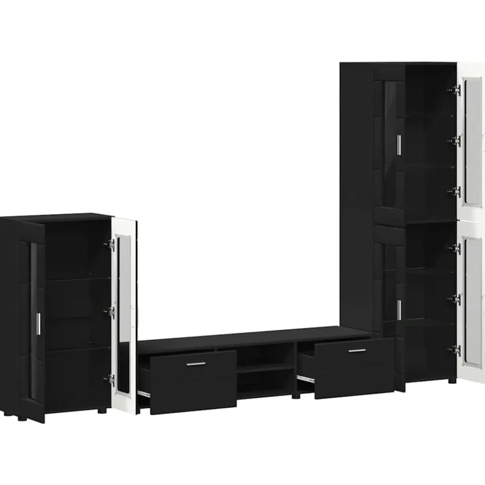 vidaXL Conjuntos De Muebles-Conjunto de mueble de TV FLORIN Madera de ingeniería