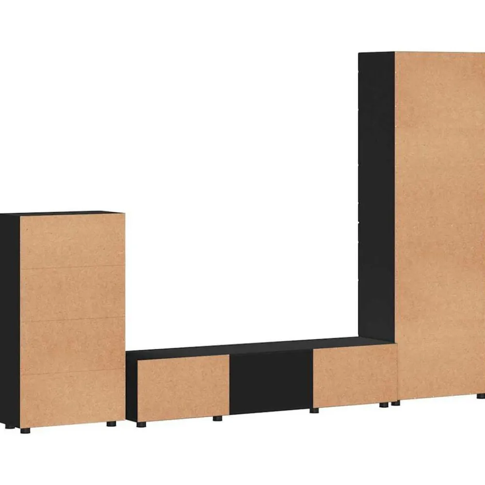 vidaXL Conjuntos De Muebles-Conjunto de mueble de TV FLORIN Madera de ingeniería