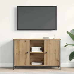 vidaXL Muebles Tv-Conjunto de mueble de TV Roble artesanal 101 x 35 x 65 cm