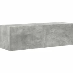 vidaXL Conjunto de mueble de TV 4 pcs Gris Concreto Gris hormigón Discount