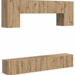 vidaXL Conjunto de mueble de TV 4 pcs Madera de ingeniería