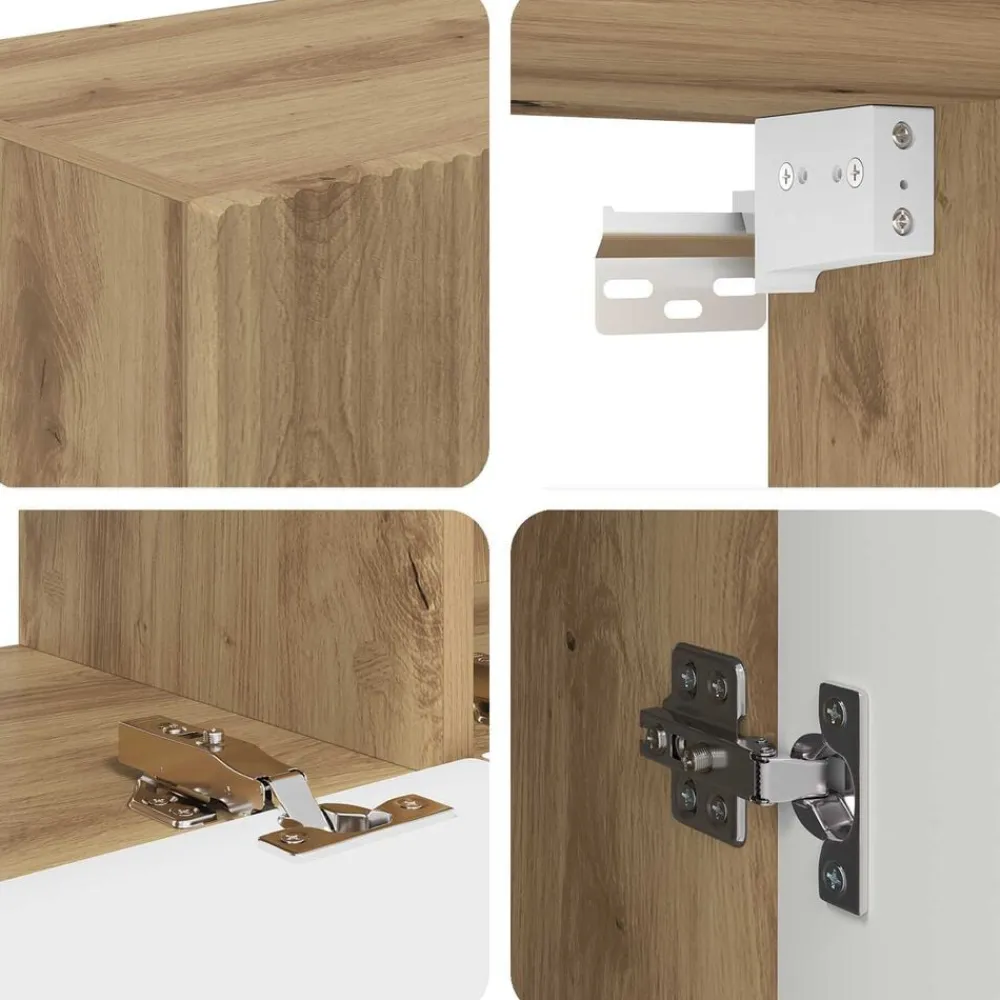 vidaXL Conjunto de mueble de TV 4 pcs Madera de ingeniería