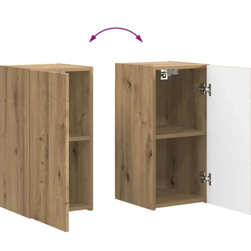 vidaXL Conjunto de mueble de TV 4 pcs Madera de ingeniería
