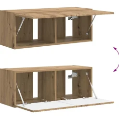 vidaXL Conjunto de mueble de TV 4 pcs Madera de ingeniería