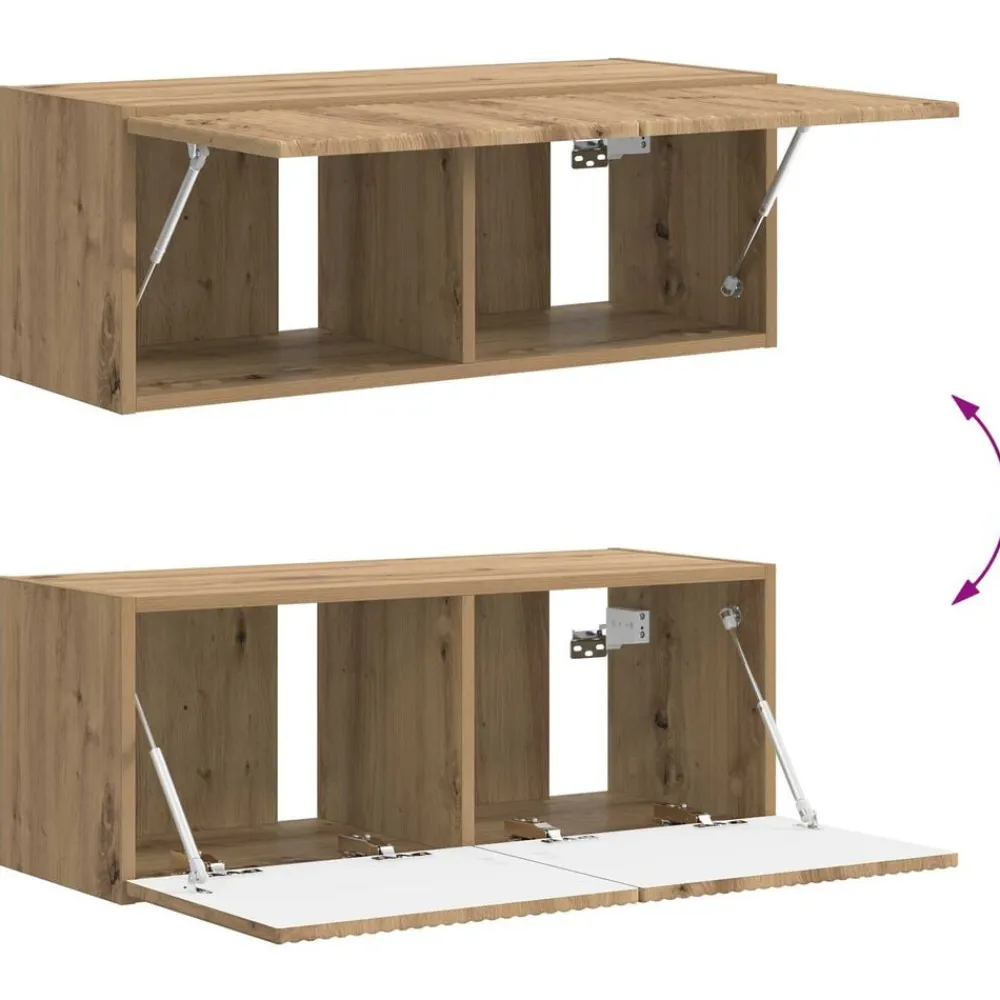 vidaXL Conjunto de mueble de TV 4 pcs Madera de ingeniería