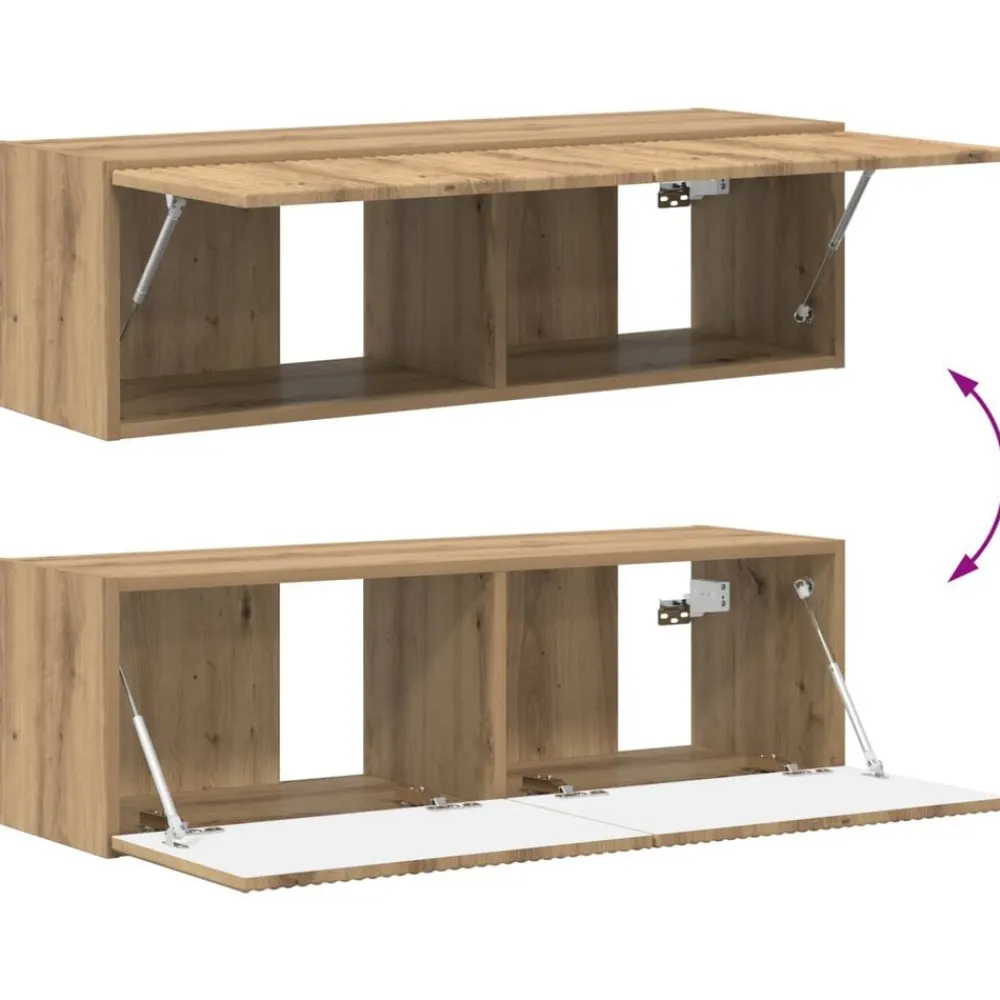 vidaXL Conjunto de mueble de TV 4 pcs Madera de ingeniería