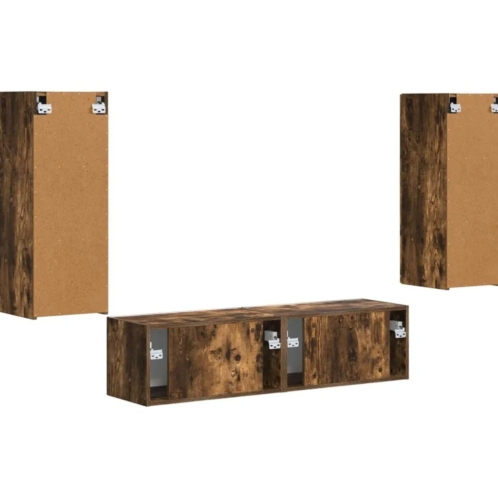 vidaXL Muebles Tv-Conjunto de mueble de TV 2 pcs