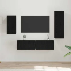 vidaXL Muebles Tv-Conjunto de mueble de TV 4 pcs Madera de ingeniería