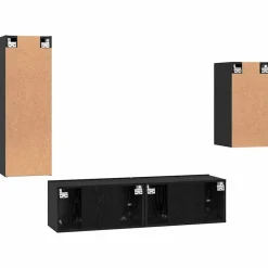vidaXL Muebles Tv-Conjunto de mueble de TV 4 pcs Madera de ingeniería