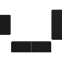 vidaXL Muebles Tv-Conjunto de mueble de TV 4 pcs Madera de ingeniería