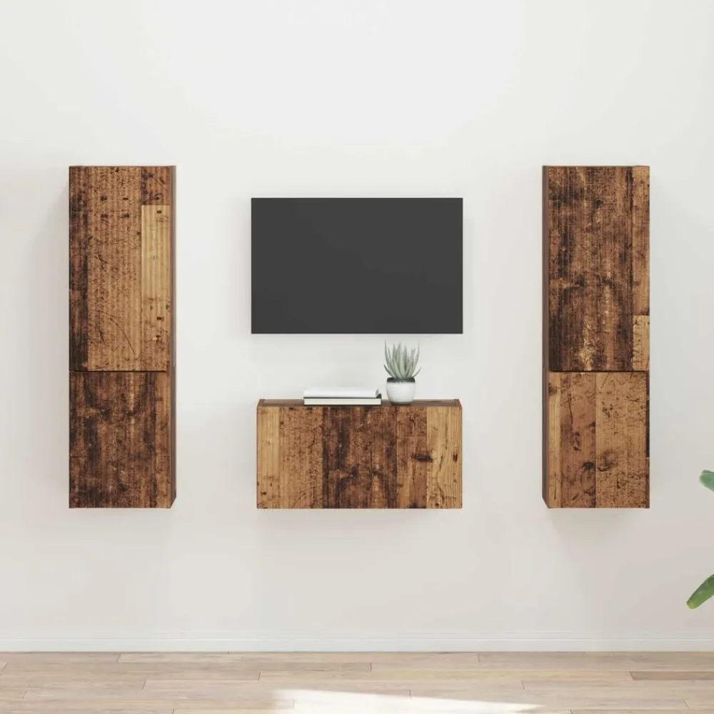 vidaXL Muebles Tv-Conjunto de mueble de TV 5 pcs