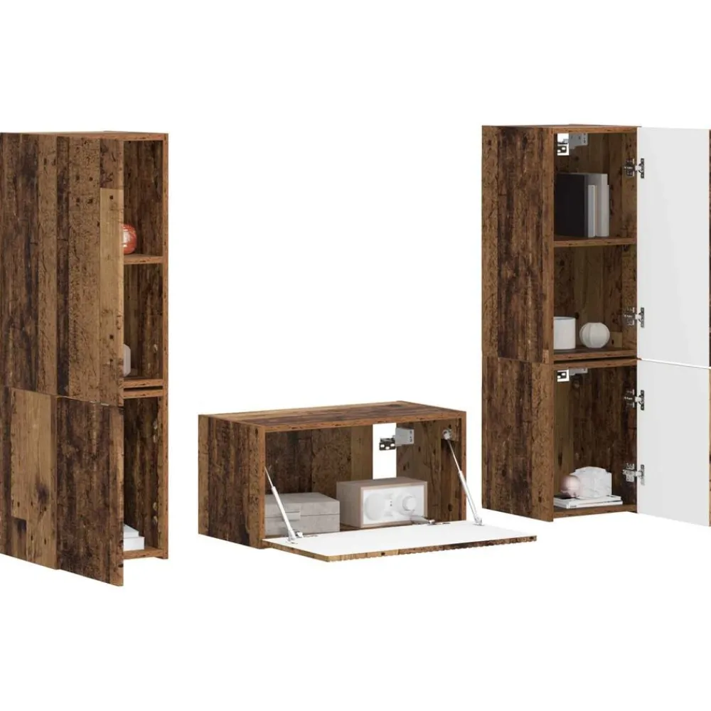 vidaXL Muebles Tv-Conjunto de mueble de TV 5 pcs