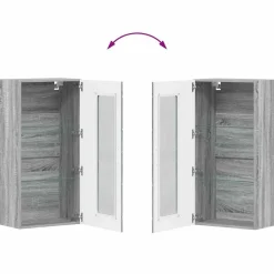 vidaXL Conjunto de mueble de TV con cajón FLORIN Gris sonoma Online