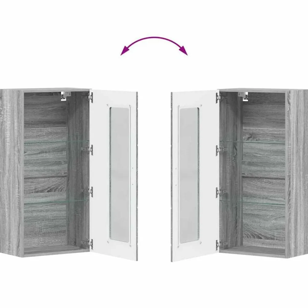 vidaXL Conjunto de mueble de TV con cajón FLORIN Gris sonoma Online