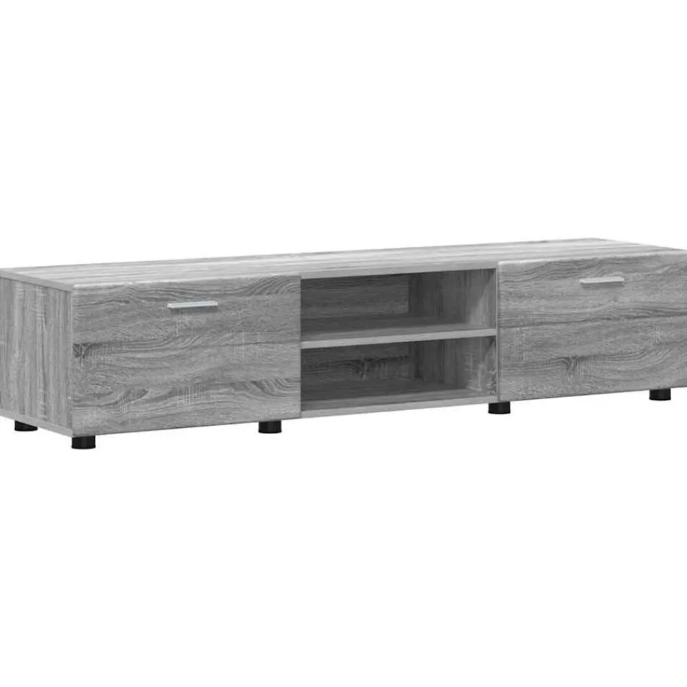 vidaXL Conjunto de mueble de TV con cajón FLORIN Gris sonoma Online