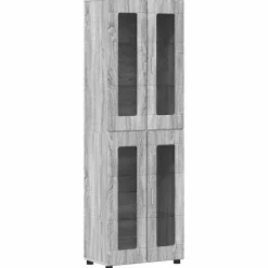 vidaXL Conjunto de mueble de TV con cajón FLORIN Gris sonoma Online