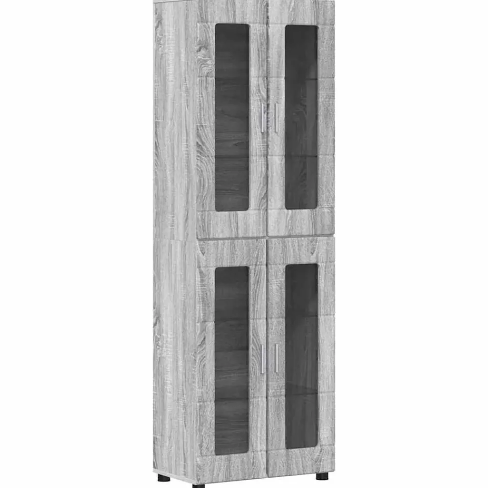 vidaXL Conjunto de mueble de TV con cajón FLORIN Gris sonoma Online