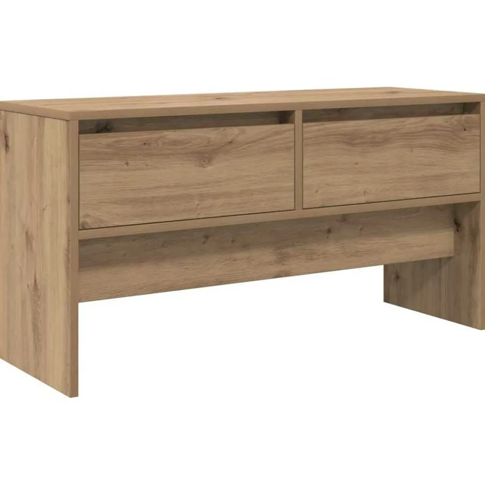 vidaXL Bancos-Conjunto de muebles de recibidor 4 pcs Roble Artesanal