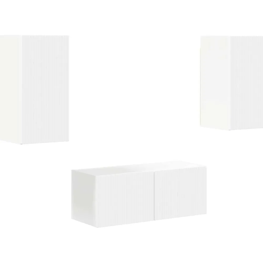 vidaXL Muebles Tv-Conjunto de mueble de TV 6 pcs Madera de ingeniería