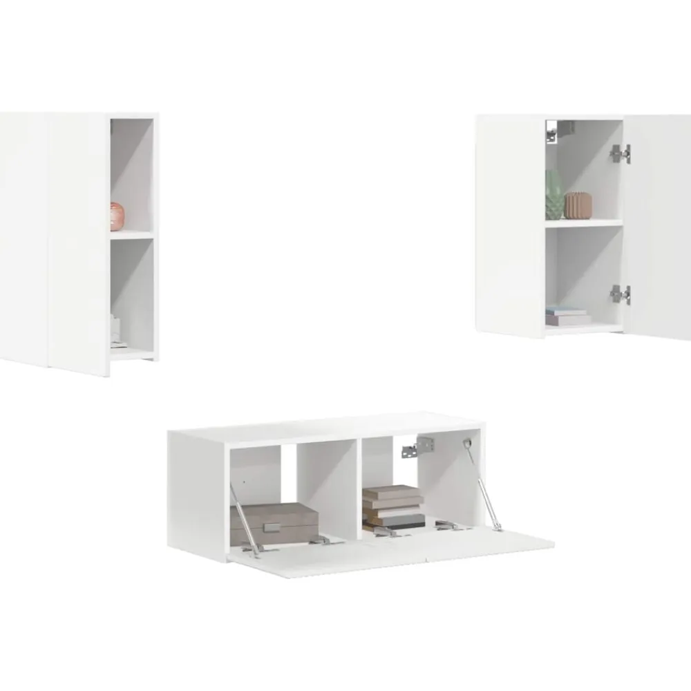 vidaXL Muebles Tv-Conjunto de mueble de TV 6 pcs Madera de ingeniería
