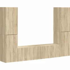 vidaXL Conjunto de mueble de TV 6 pcs Roble Sonoma Best
