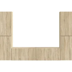 vidaXL Conjunto de mueble de TV 6 pcs Roble Sonoma Best
