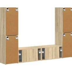 vidaXL Conjunto de mueble de TV 6 pcs Roble Sonoma Best