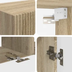 vidaXL Conjunto de mueble de TV 6 pcs Roble Sonoma Best