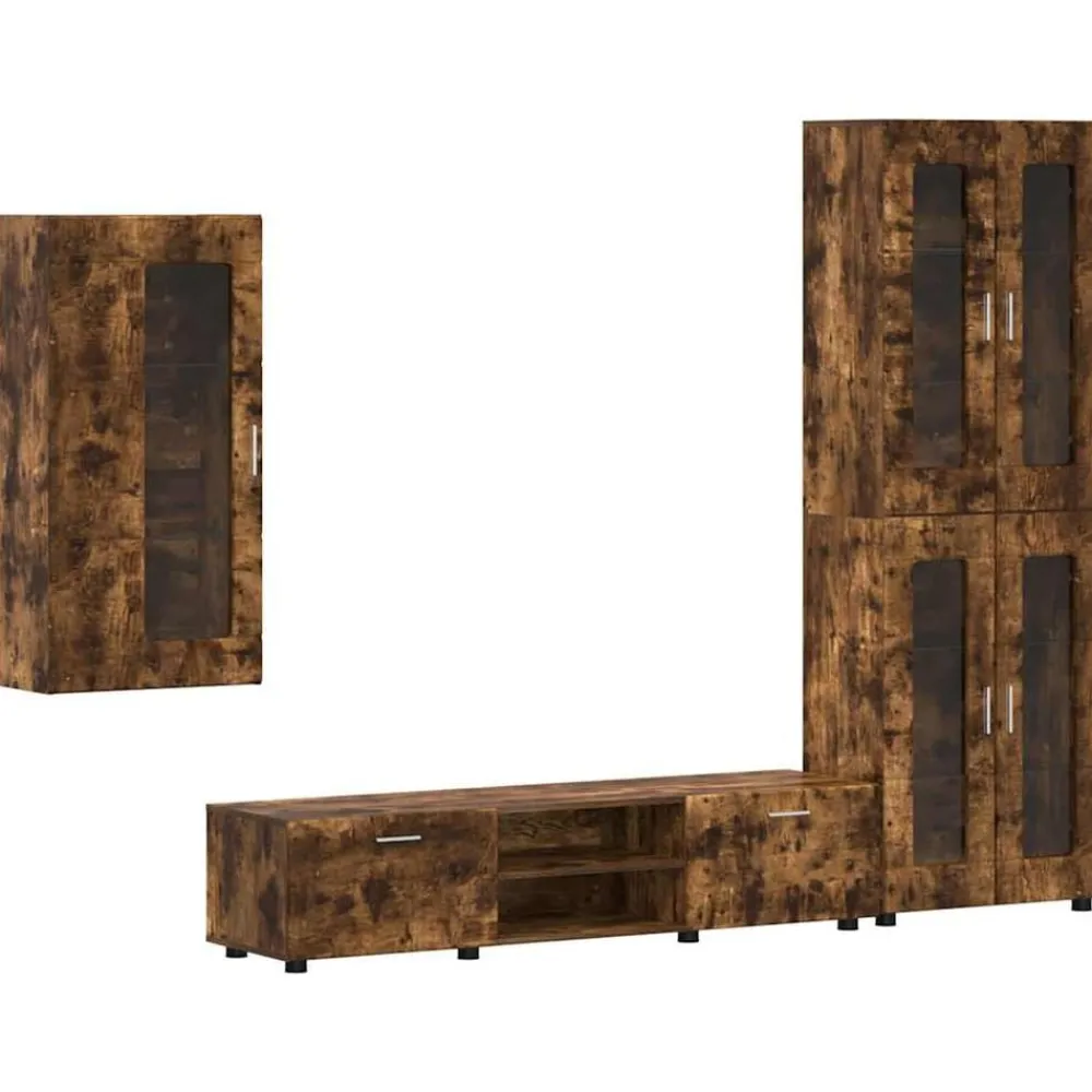 vidaXL Conjuntos De Muebles-Conjunto de mueble de TV con cajón FLORIN