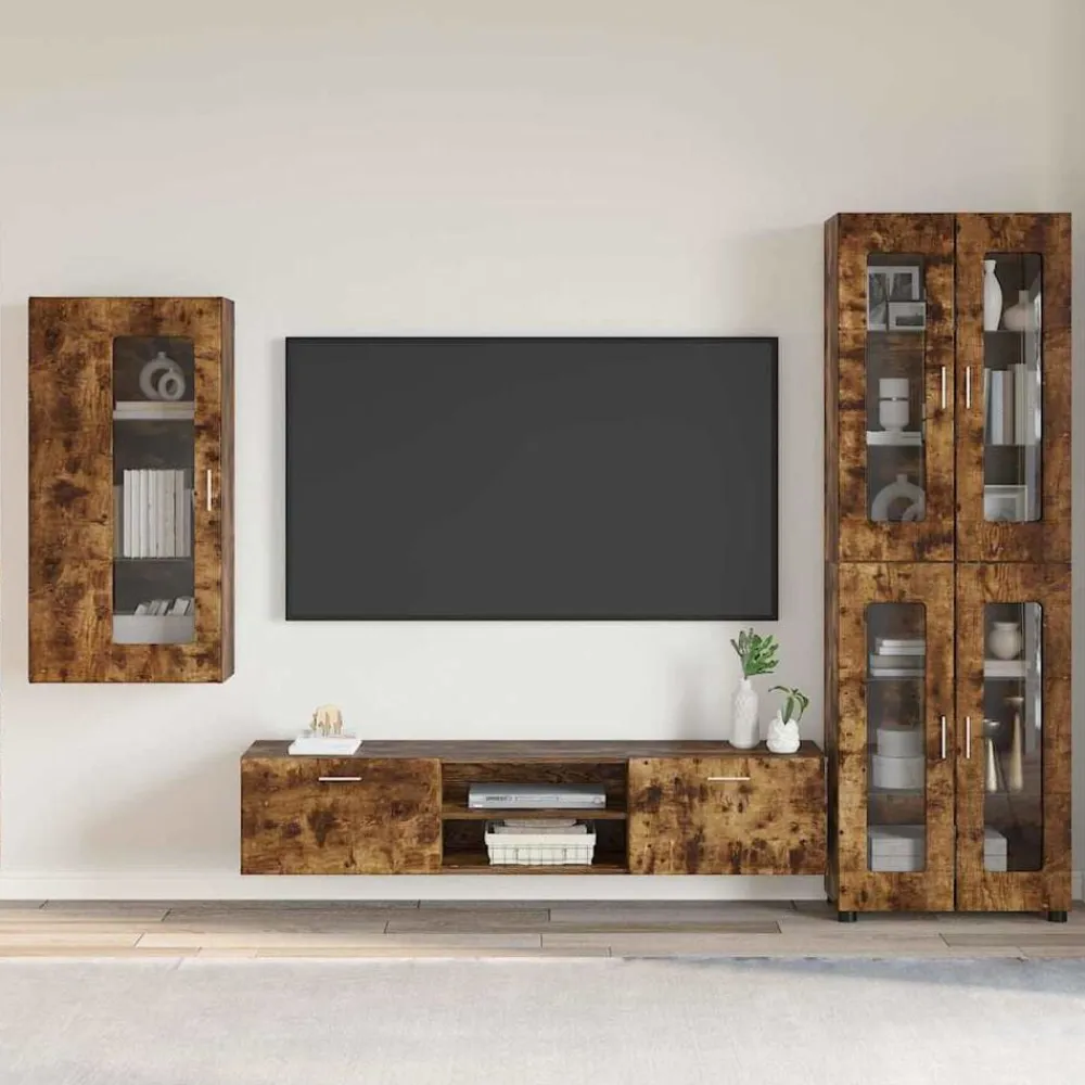 vidaXL Conjuntos De Muebles-Conjunto de mueble de TV con cajón FLORIN