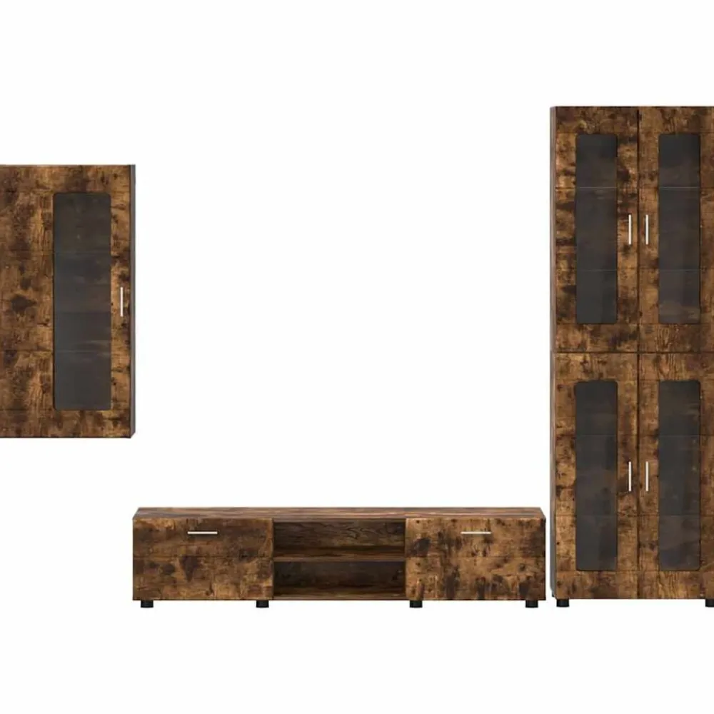 vidaXL Conjuntos De Muebles-Conjunto de mueble de TV con cajón FLORIN