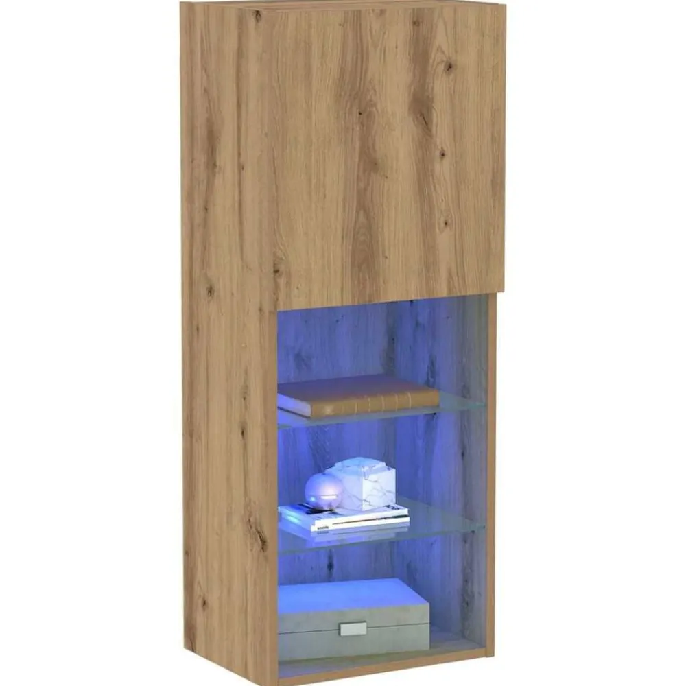 vidaXL Conjunto de mueble de TV Roble artesanal 40,5 x 30 x 102 cm Roble artisan