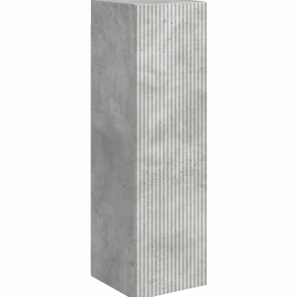 vidaXL Muebles Tv-Conjunto de mueble para TV de pared 6 pcs Gris Concreto