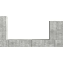 vidaXL Muebles Tv-Conjunto de mueble para TV de pared 6 pcs Gris Concreto