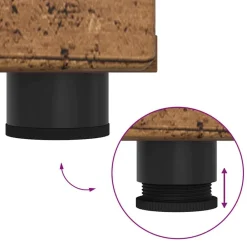 vidaXL Conjunto de mueble de TV con cajón FLORIN Madera vieja Madera envejecida Best